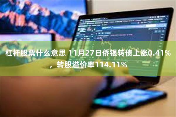 杠杆股票什么意思 11月27日侨银转债上涨0.41%，转股溢价率114.11%